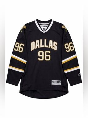 Dallas Stars Brunnstrom #96 NHL Hockey Jersey Reebok Black Gold Adult Large
